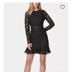 Bebe- Women’s Open Back Lace Mini Dress